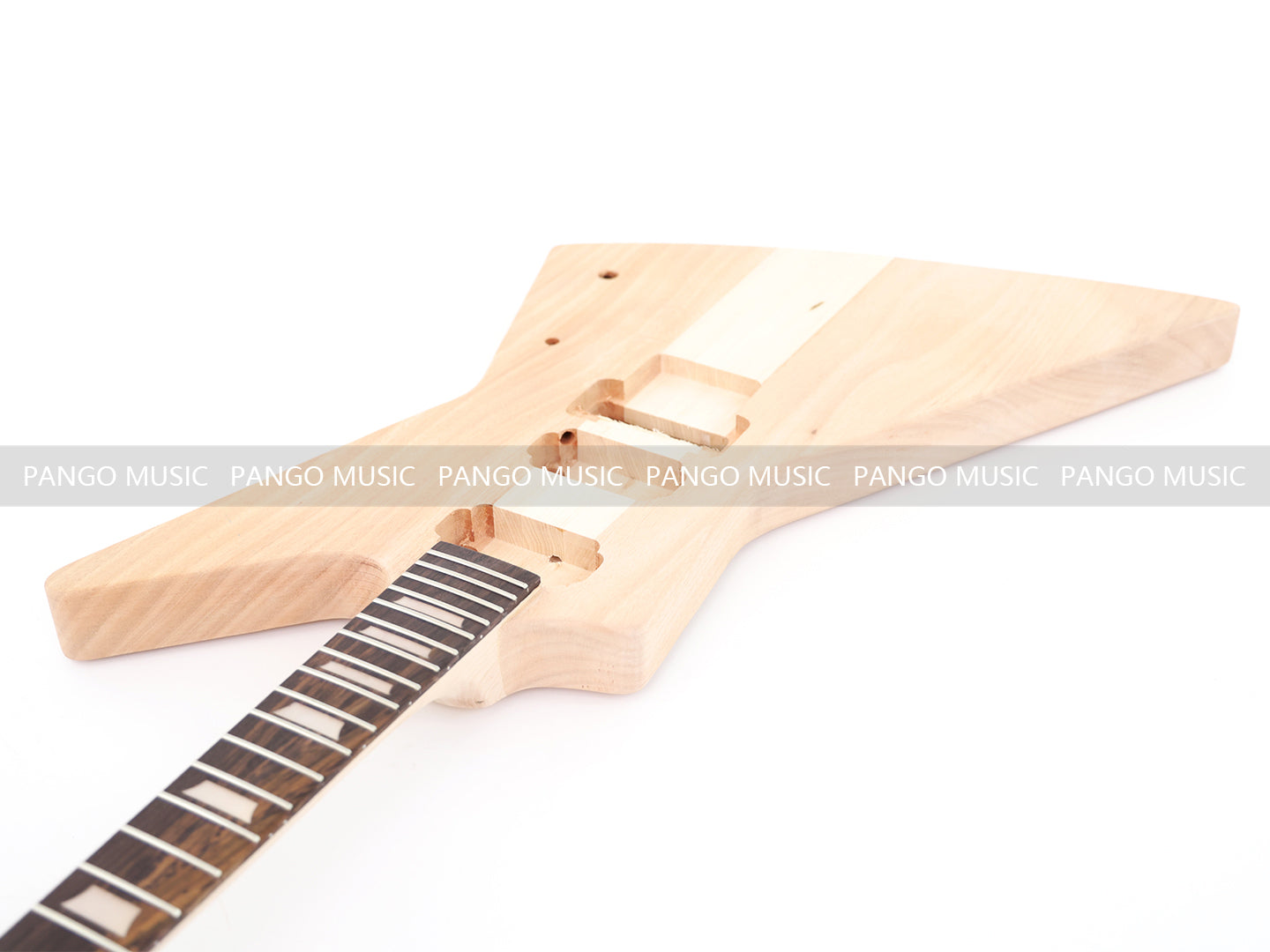 Explorer Style Neck-Through Reverse Headstock DIY Electric Guitar