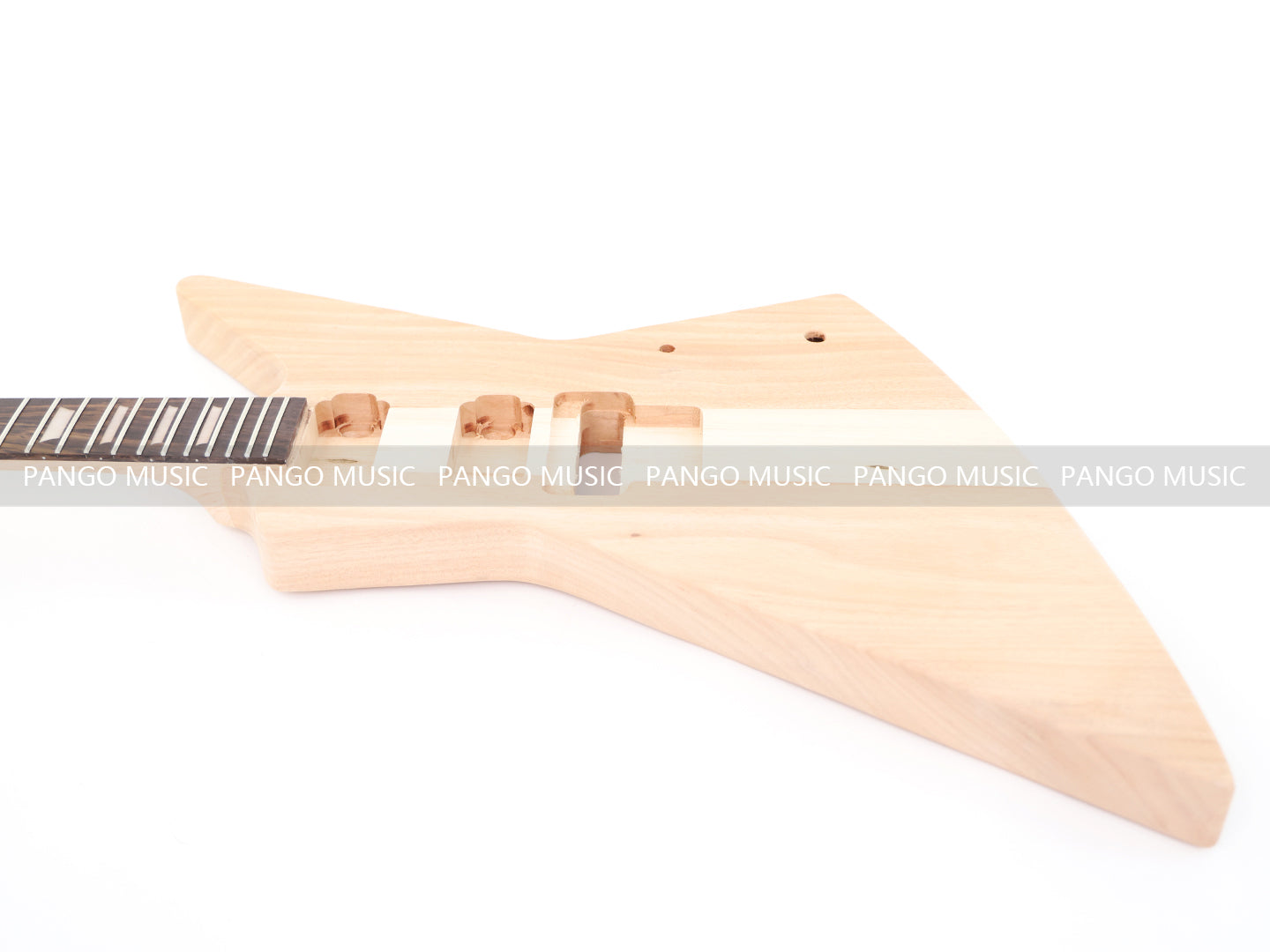 Explorer Style Neck-Through Reverse Headstock DIY Electric Guitar