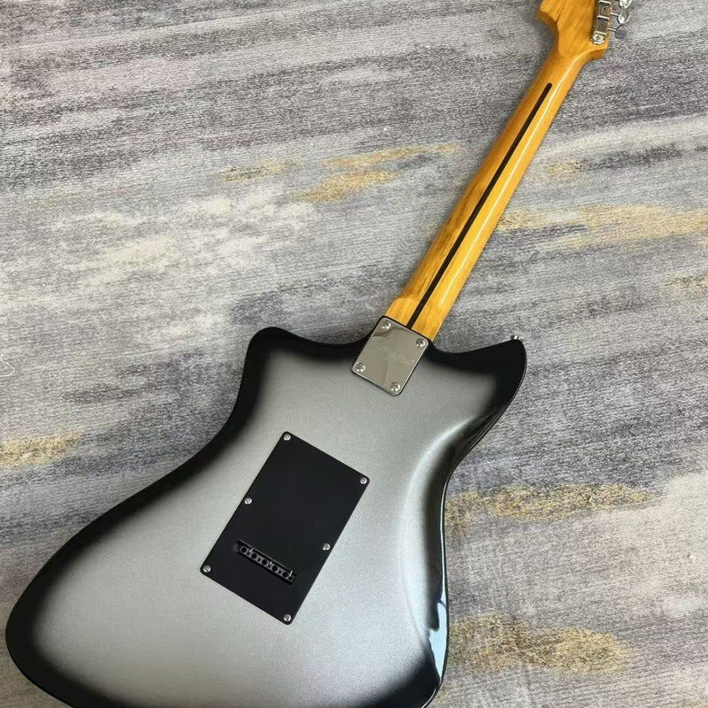 Fen Offset Style Electric Guitar with Gloss Silver Burst Finish (LRG-092)