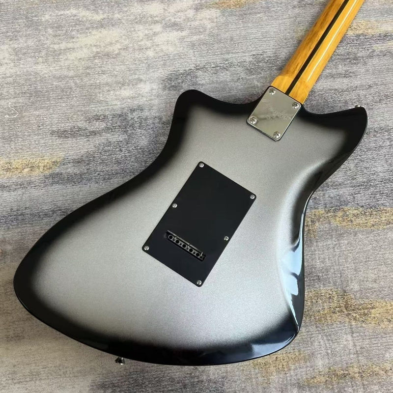 Fen Offset Style Electric Guitar with Gloss Silver Burst Finish (LRG-092)