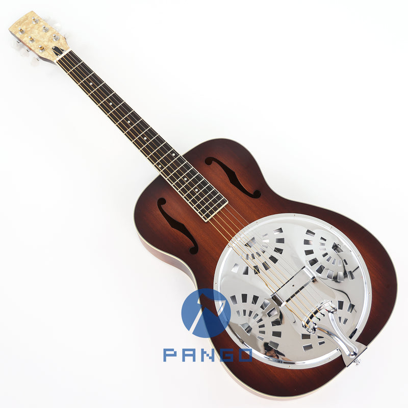 Fender PR-180E Style Aged Cognac Burst Resonator Acoustic Guitar (HD-40)