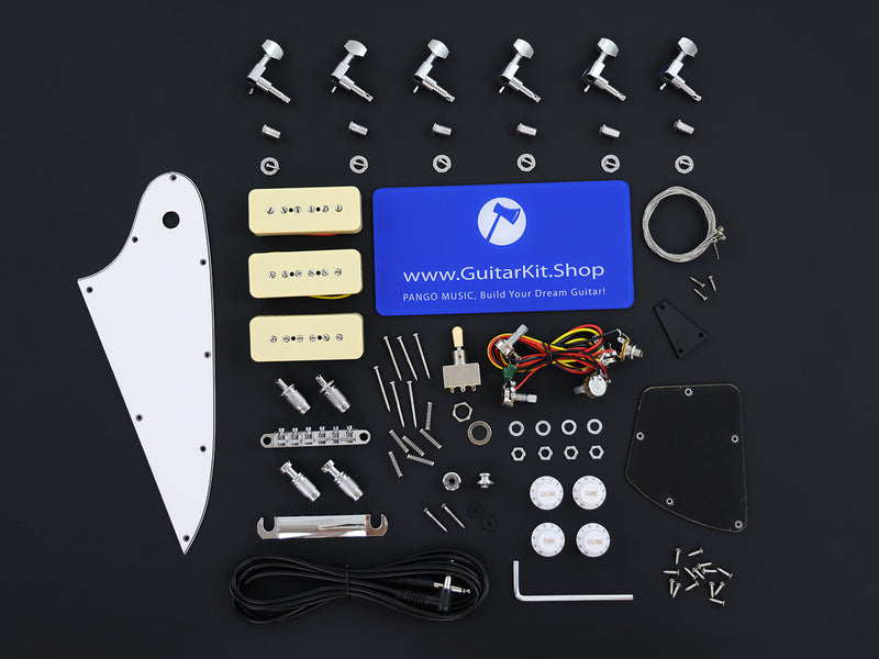 Pre-Sale Firebird Style DIY Electric Guitar Kit with P90 Pickups (PFB-513X)