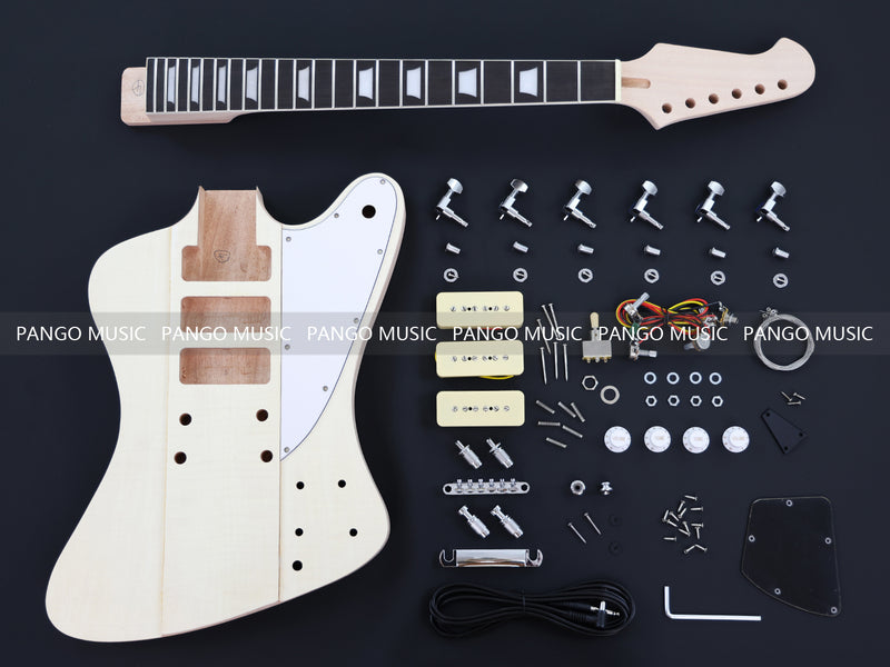 Pre-Sale Firebird Style DIY Electric Guitar Kit with P90 Pickups (PFB-513X)