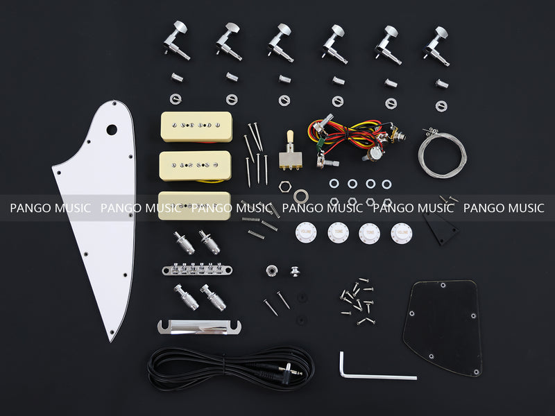 Pre-Sale Firebird Style DIY Electric Guitar Kit with P90 Pickups (PFB-513X)