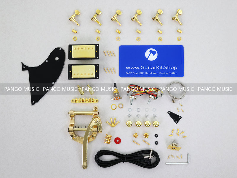 Firebird Style Semi Hollow Body DIY Electric Guitar Kit with Gold Hardware (PFB-190X)