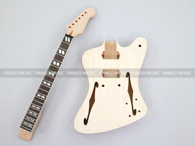 Firebird Style Semi Hollow Body DIY Electric Guitar Kit with Gold Hardware (PFB-190X)