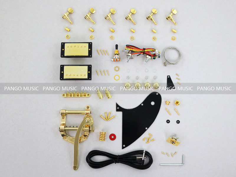Firebird Style Semi Hollow Body DIY Electric Guitar Kit with Gold Hardware (PFB-190X)