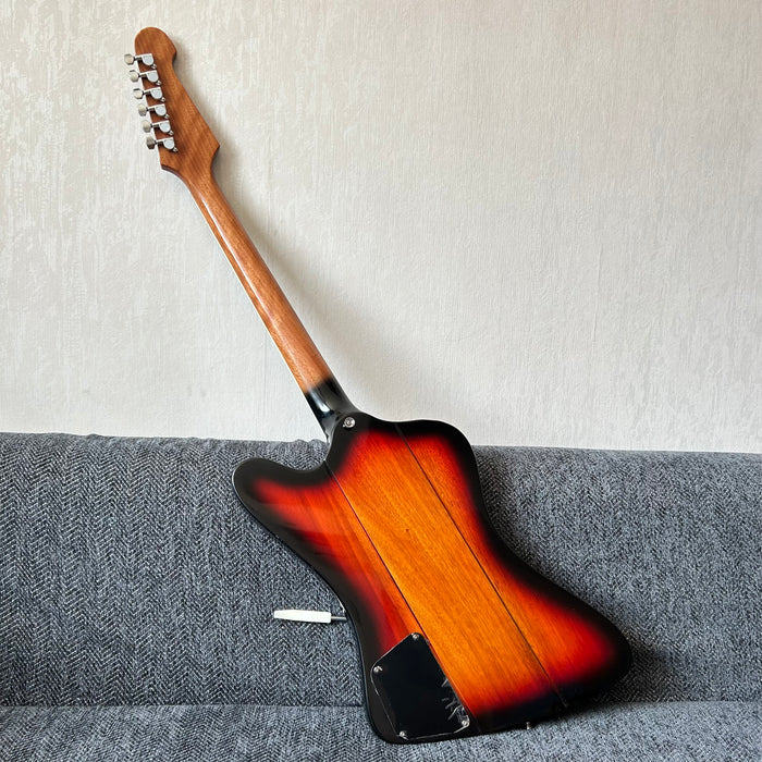 Firebird Style Electric Guitar with Flamed Maple Top (GKS-003)