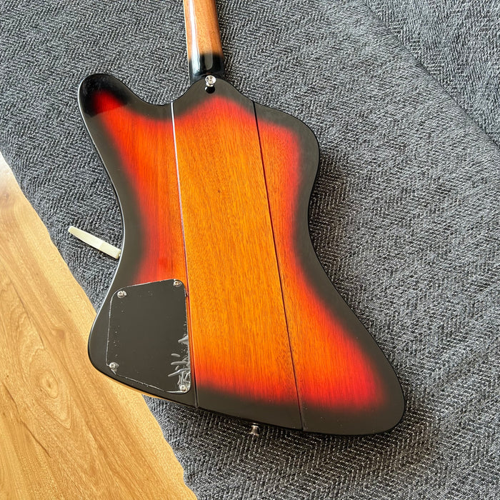 Firebird Style Electric Guitar with Flamed Maple Top (GKS-003)