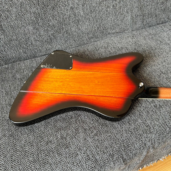 Firebird Style Electric Guitar with Flamed Maple Top (GKS-003)