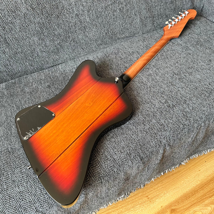 Firebird Style Electric Guitar with Flamed Maple Top (GKS-003)