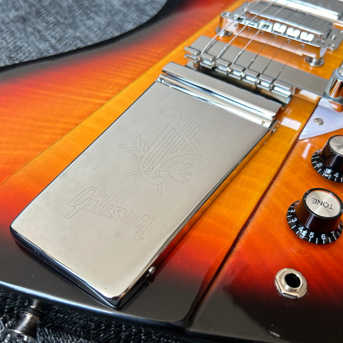 Firebird Style Electric Guitar with Flamed Maple Top (GKS-003)