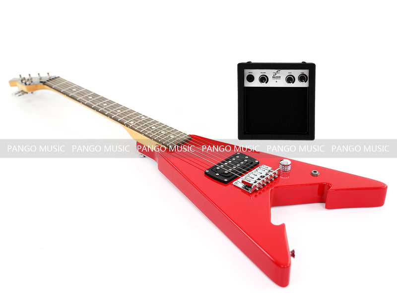 First Act Brand 6-String Electric Guitar with Gloss Bright Red Finish (FA-300)