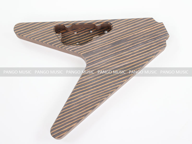 Flying V Style All Zebrawood DIY Electric Guitar Kit (PFV-670C, Limited Edition)