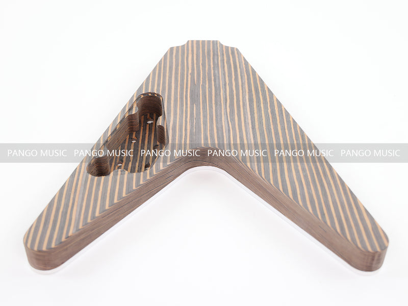 Flying V Style All Zebrawood DIY Electric Guitar Kit (PFV-670C, Limited Edition)