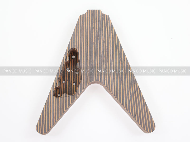 Flying V Style All Zebrawood DIY Electric Guitar Kit (PFV-670C, Limited Edition)