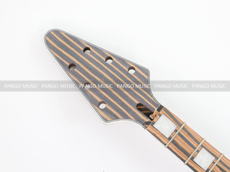 Flying V Style All Zebrawood DIY Electric Guitar Kit (PFV-670C, Limited Edition)