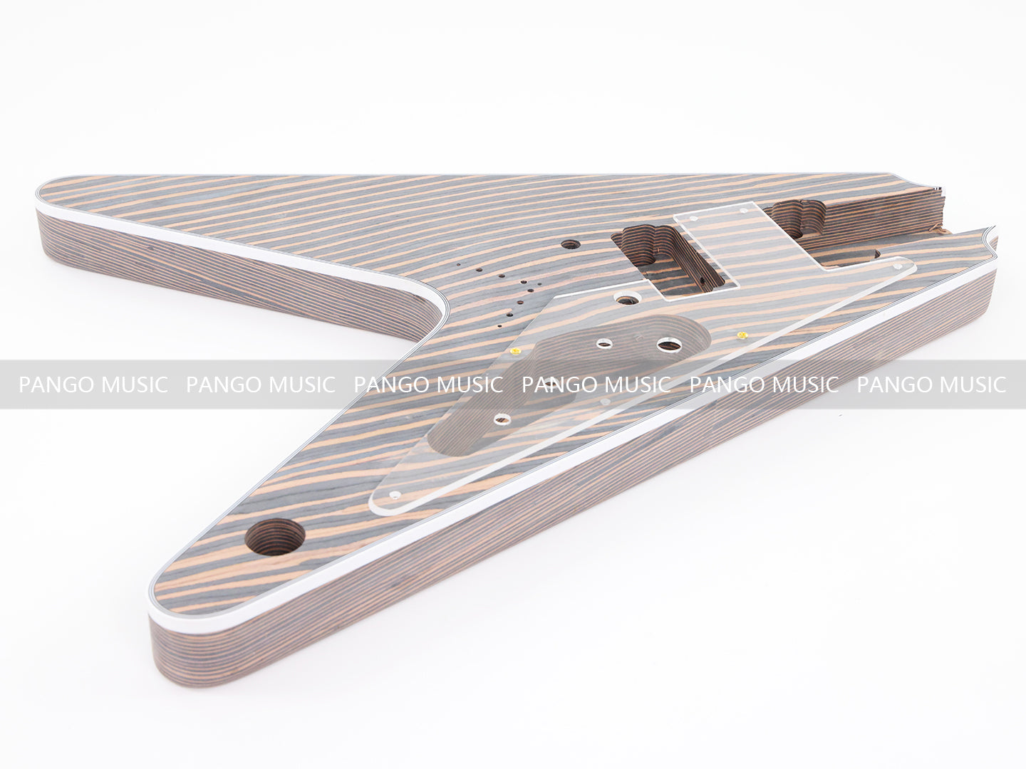 Pre-Sale Flying V Style All Zebrawood DIY Electric Guitar Kit (PFV Pre-Sale Flying V Style All Zebrawood DIY Electric Guitar Kit (PFV