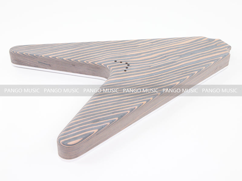 Flying V Style All Zebrawood DIY Electric Guitar Kit (PFV-670)