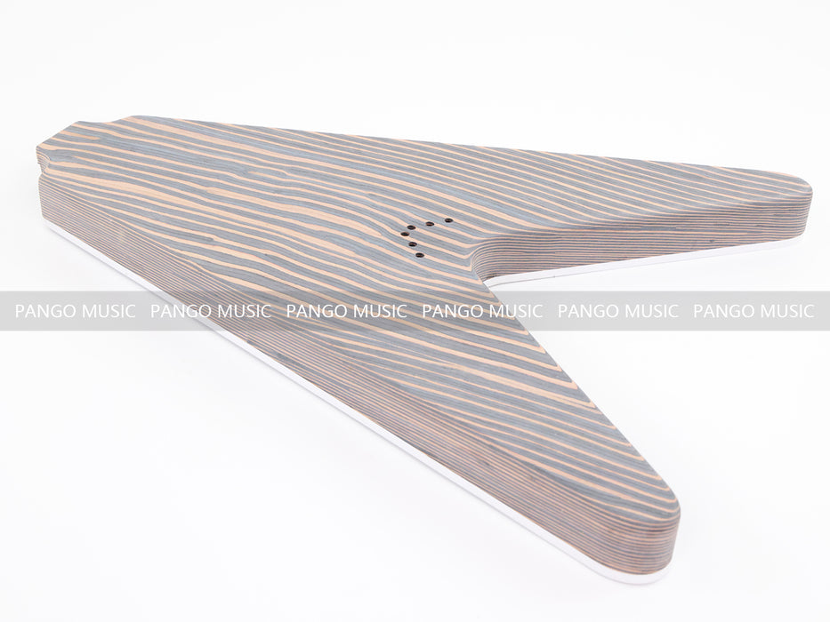 Flying V All Zebrawood DIY Electric Guitar Kit (PFV-670)