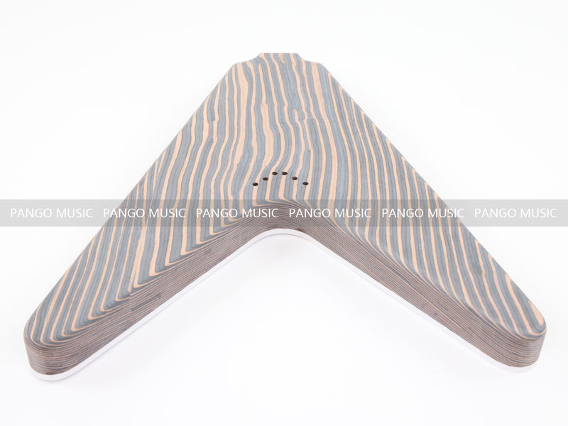 Flying V Style All Zebrawood DIY Electric Guitar Kit (PFV-670)