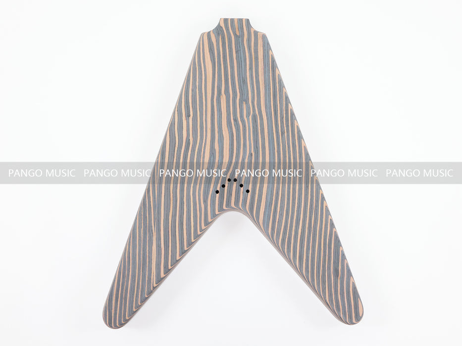 Flying V All Zebrawood DIY Electric Guitar Kit (PFV-670)