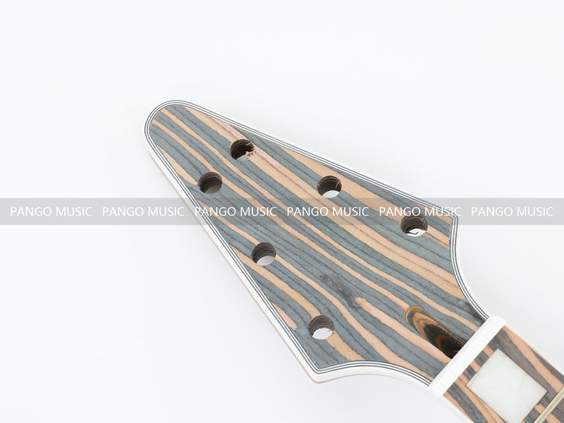 Flying V Style All Zebrawood DIY Electric Guitar Kit (PFV-670)