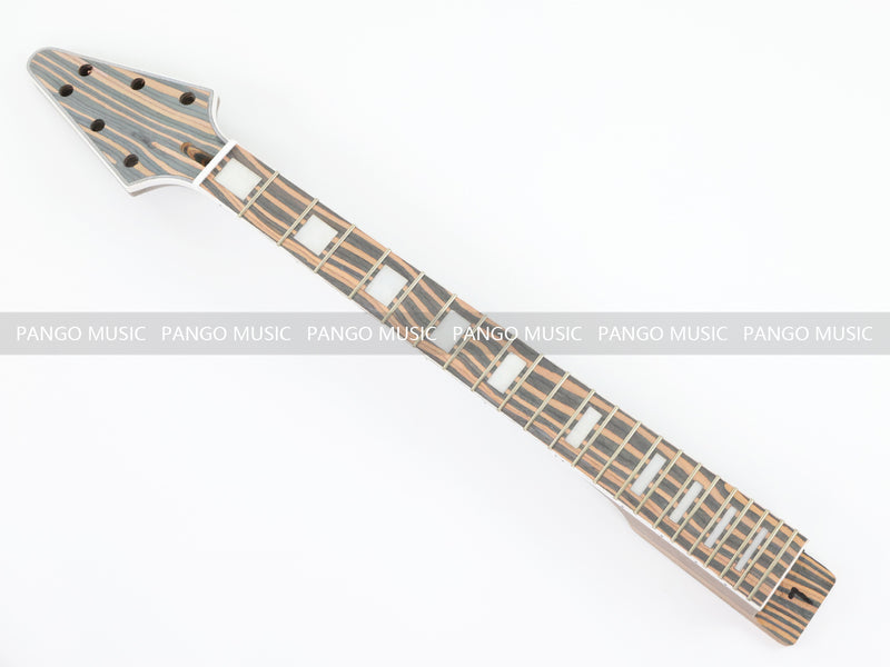 Flying V Style All Zebrawood DIY Electric Guitar Kit (PFV-670)