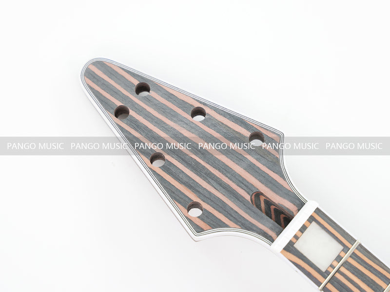Flying V Style All Zebrawood DIY Electric Guitar Kit (PFV-672)