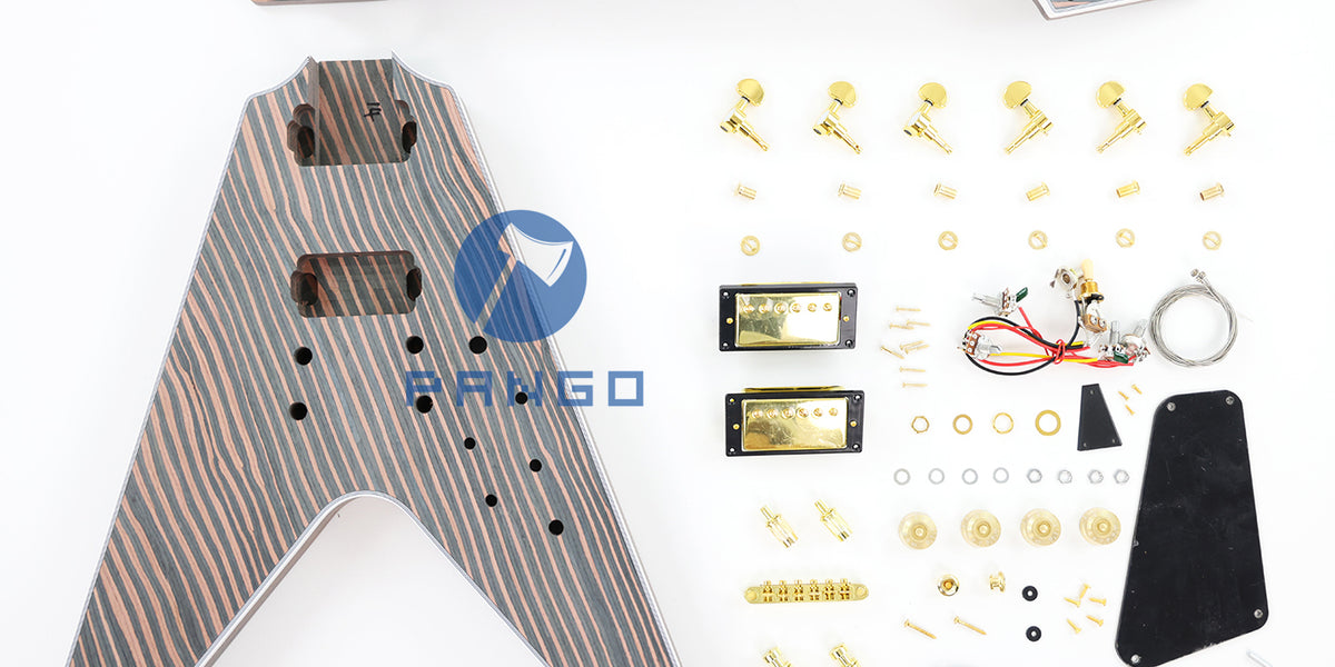 世界的に All V Flying Zebrawood (PFV-672 Kit Guitar Electric DIY その他