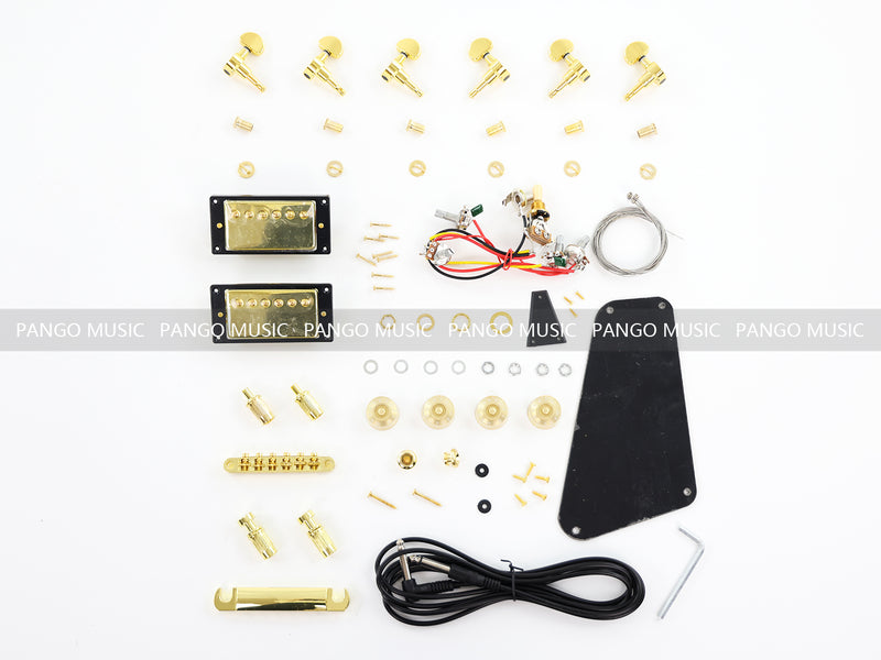 Flying V Style All Zebrawood DIY Electric Guitar Kit (PFV-672)