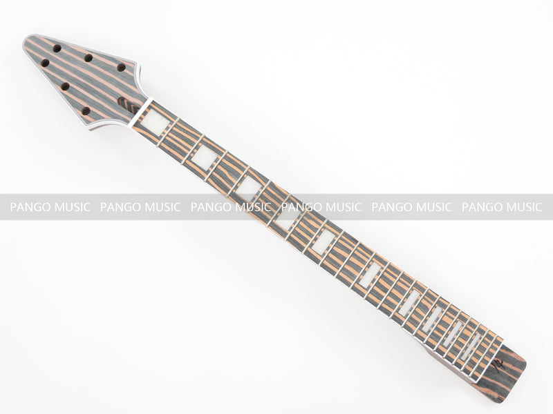 Flying V Style All Zebrawood DIY Electric Guitar Kit (PFV-672)