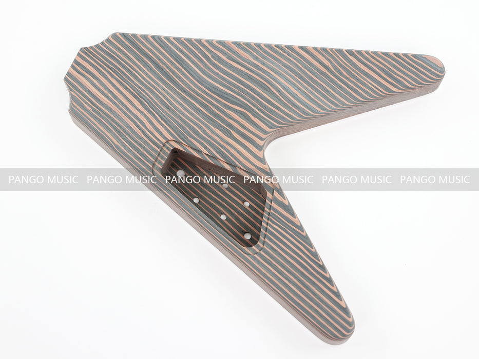 Flying V All Zebrawood DIY Electric Guitar Kit (PFV-672)