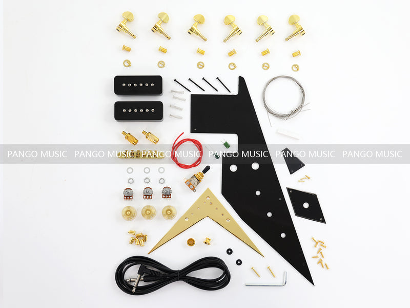 Flying V Style DIY Electric Guitar Kit ( 11903, Limited Edition )