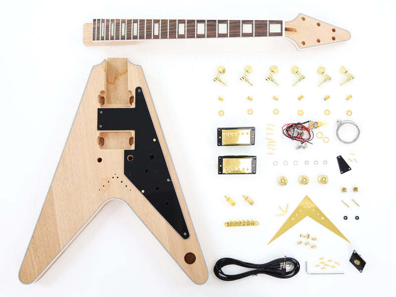 Flying V Style DIY Electric Guitar Kit (PFV-627X)