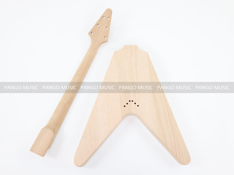 Flying V Style DIY Electric Guitar Kit (PFV-657F, Fast Shipping, Tariff-free)