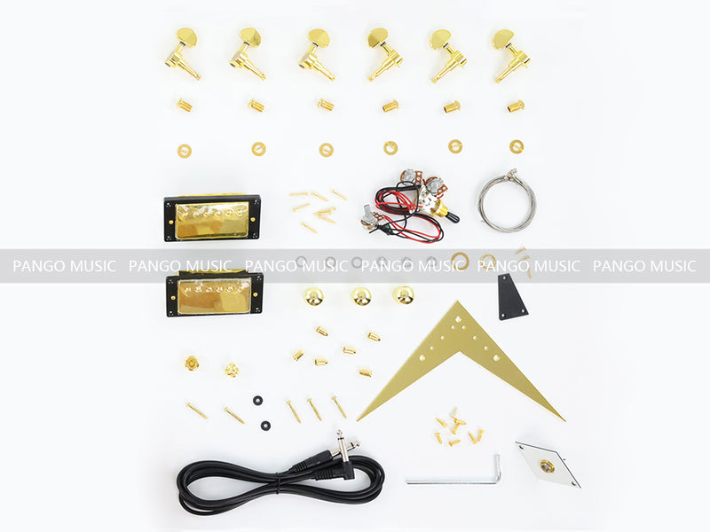Flying V Style DIY Electric Guitar Kit (PFV-657F, Fast Shipping, Tariff-free)