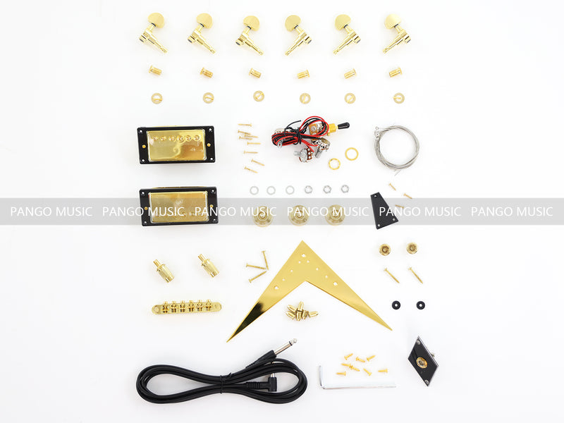 Flying V Style Left Hand DIY Electric Guitar Kit (PFV-632)