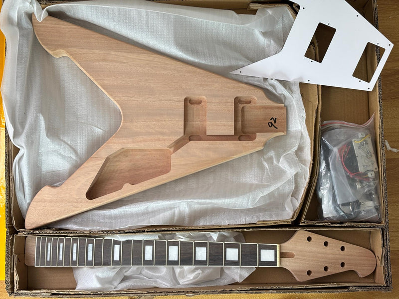 Flying V Style DIY Electric Guitar Kit (PFV-825)