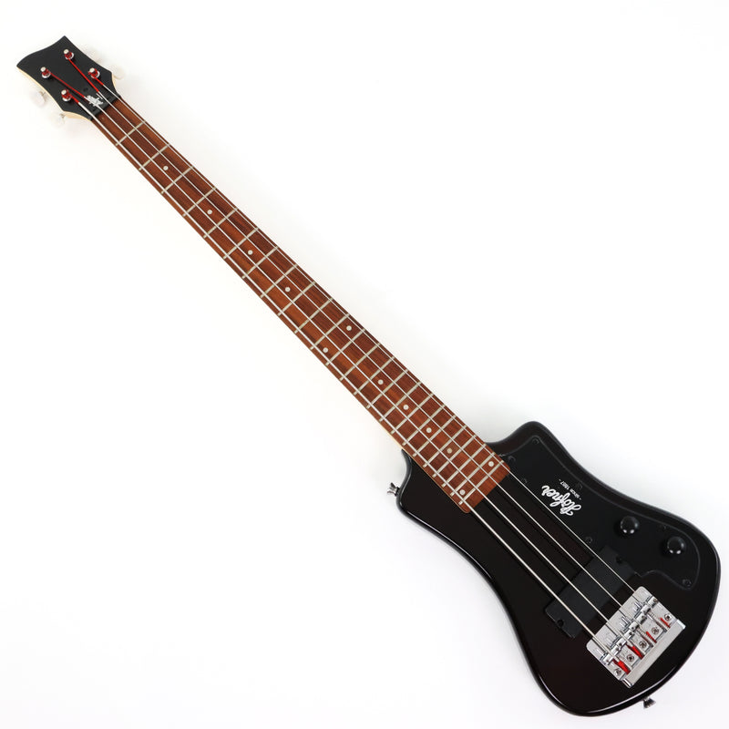 Gloss Black 4 String Headless Short Scale Travel Portable Electric Bass Guitar (PHF-118)