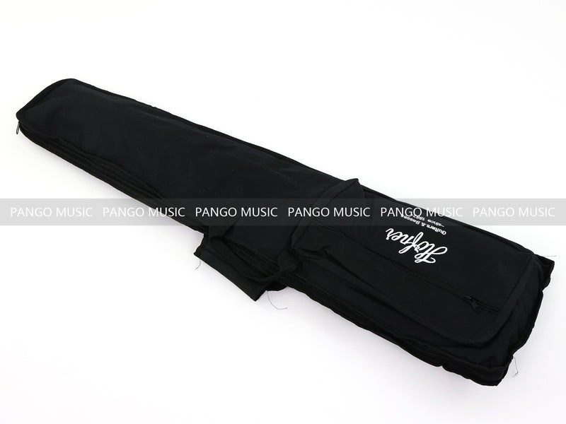 Gloss Black 4 String Headless Short Scale Travel Portable Electric Bass Guitar (PHF-118)