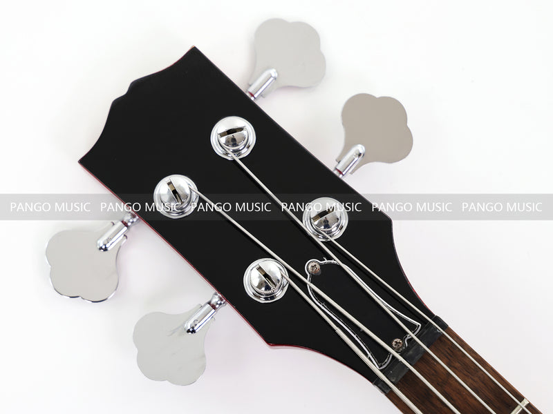 Gloss Cherry Red 4-String SG-Style Electric Bass Guitar (LYM-588)