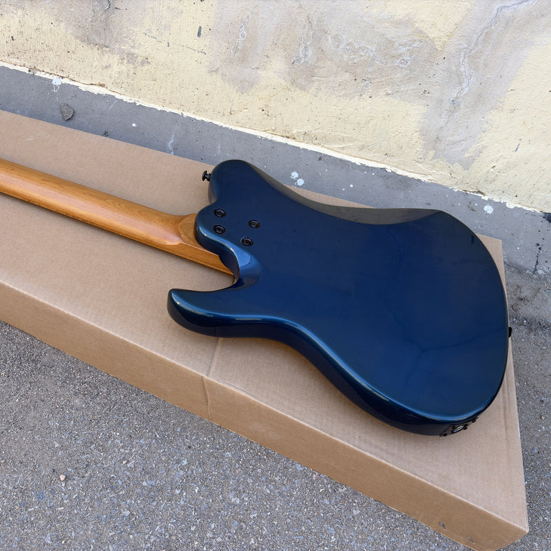 Gloss Metallic Blue Finish Tele Style Electric Guitar with Roasted Maple Neck (YMZ-259)