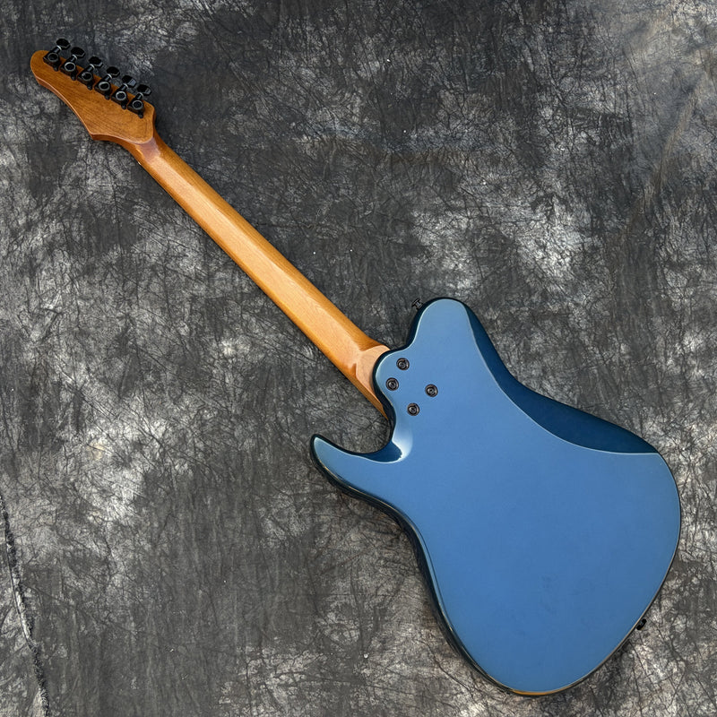 Gloss Metallic Blue Finish Tele Style Electric Guitar with Roasted Maple Neck (YMZ-259)