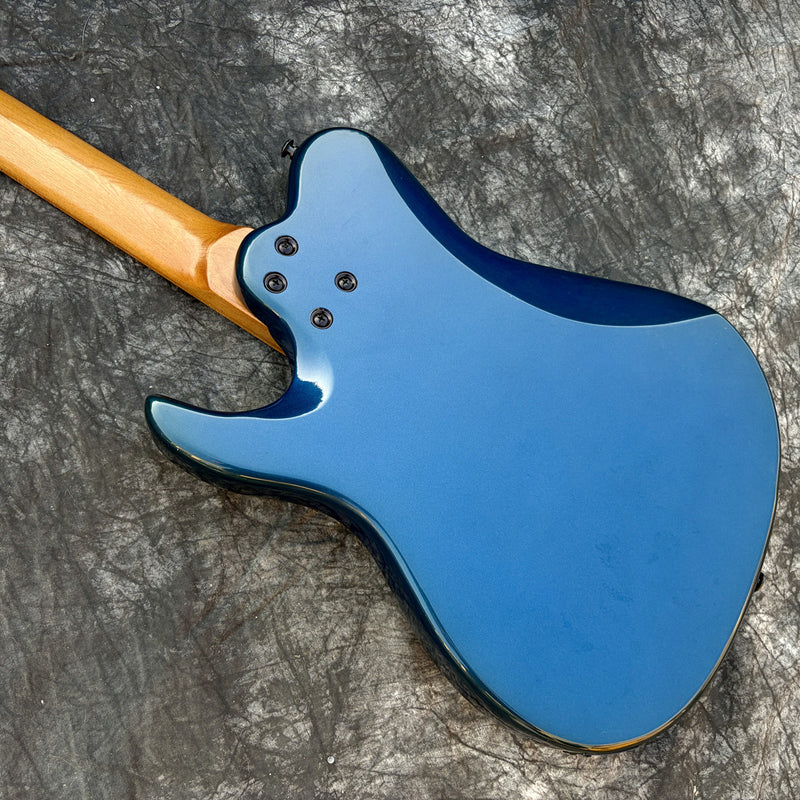 Gloss Metallic Blue Finish Tele Style Electric Guitar with Roasted Maple Neck (YMZ-259)