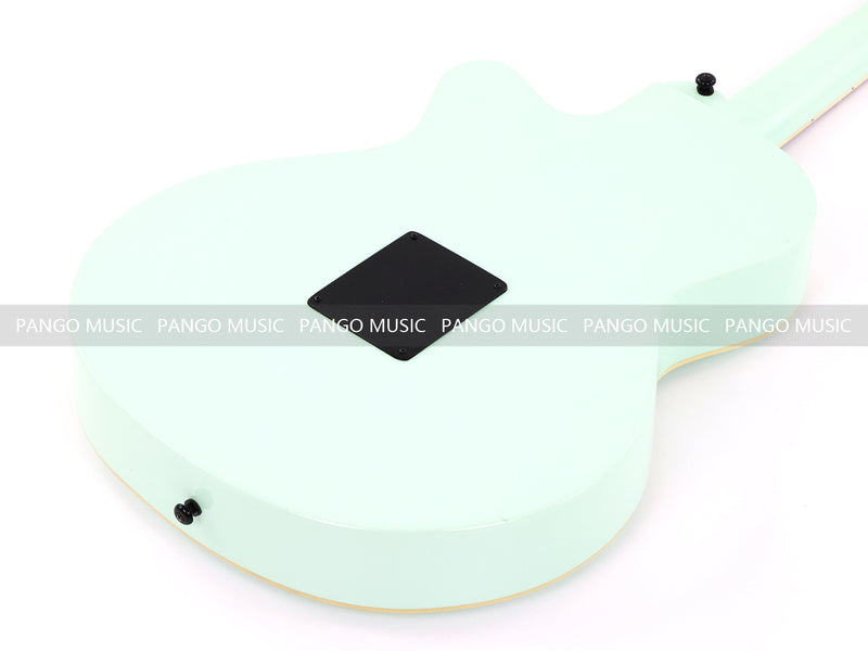 Gloss Mint Green Thin Body Acoustic-Electric Guitar with Slotted Sound Holes (LE-552)