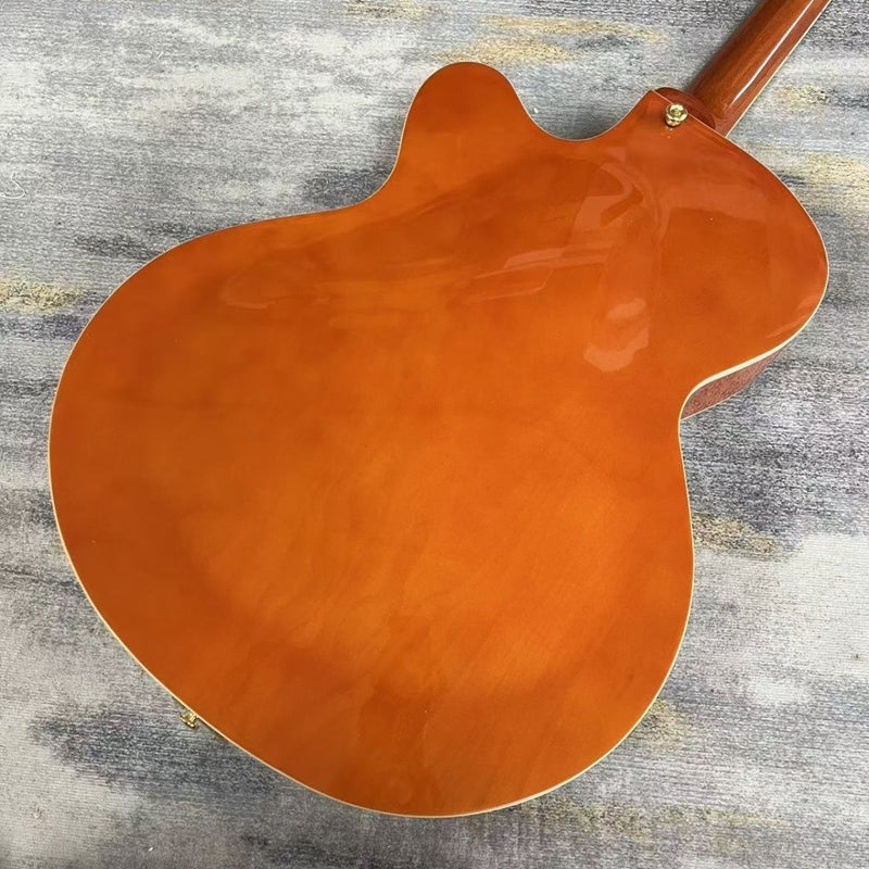 Gloss Orange Gre Style Hollow Body Electric Guitar (LRG-008)