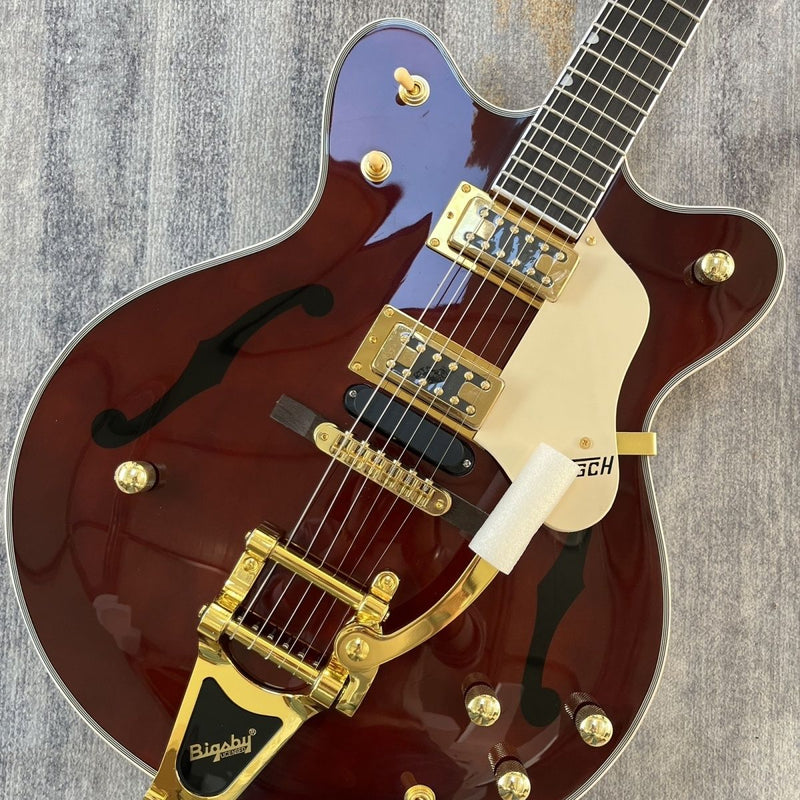 Gloss Walnut Brown Hollow Body Country Gentleman Electric Guitar (LRG-009)