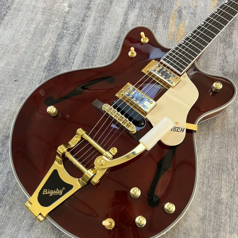 Gloss Walnut Brown Hollow Body Country Gentleman Electric Guitar (LRG-009)