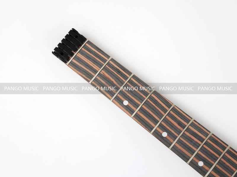 Headless All Zebrawood DIY Electric Guitar Kit (ZQN-009S)